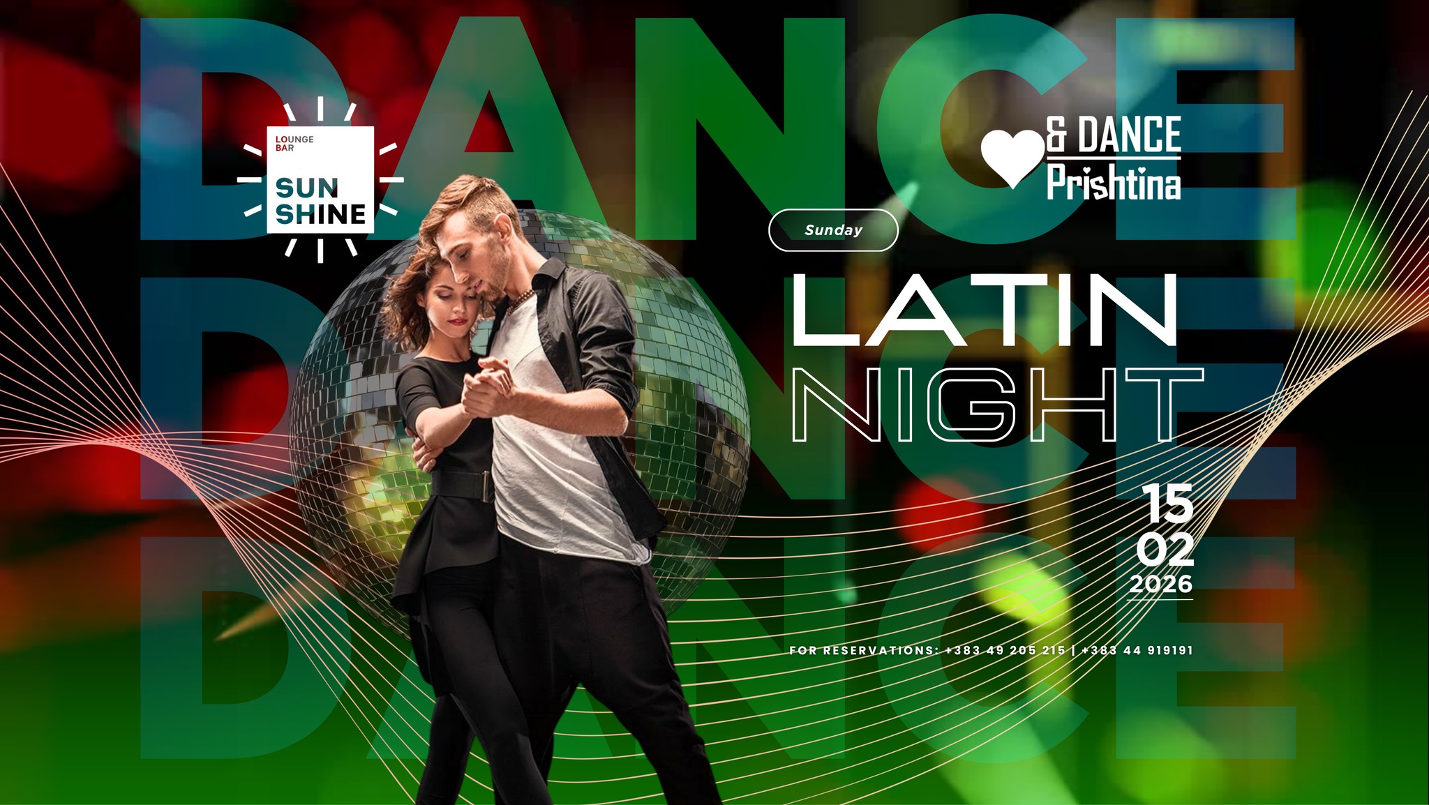 LATIN SUNDAY SUNSHINE LOUNGE & BAR LOVE AND DANCE
