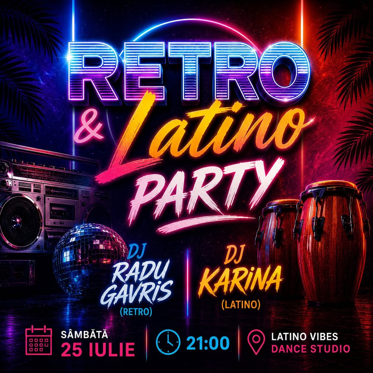 🎶✨ **RETRO & LATINO PARTY** ✨🎶