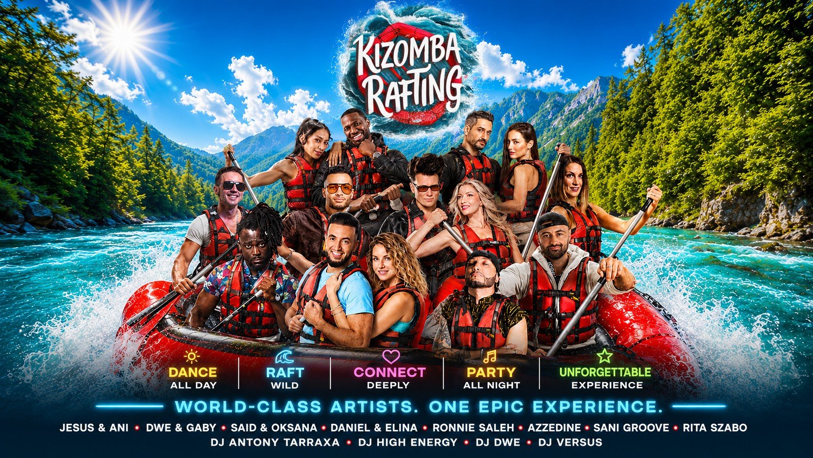 Kizomba Rafting 2027 - The world’s only Kizomba & Rafting experience