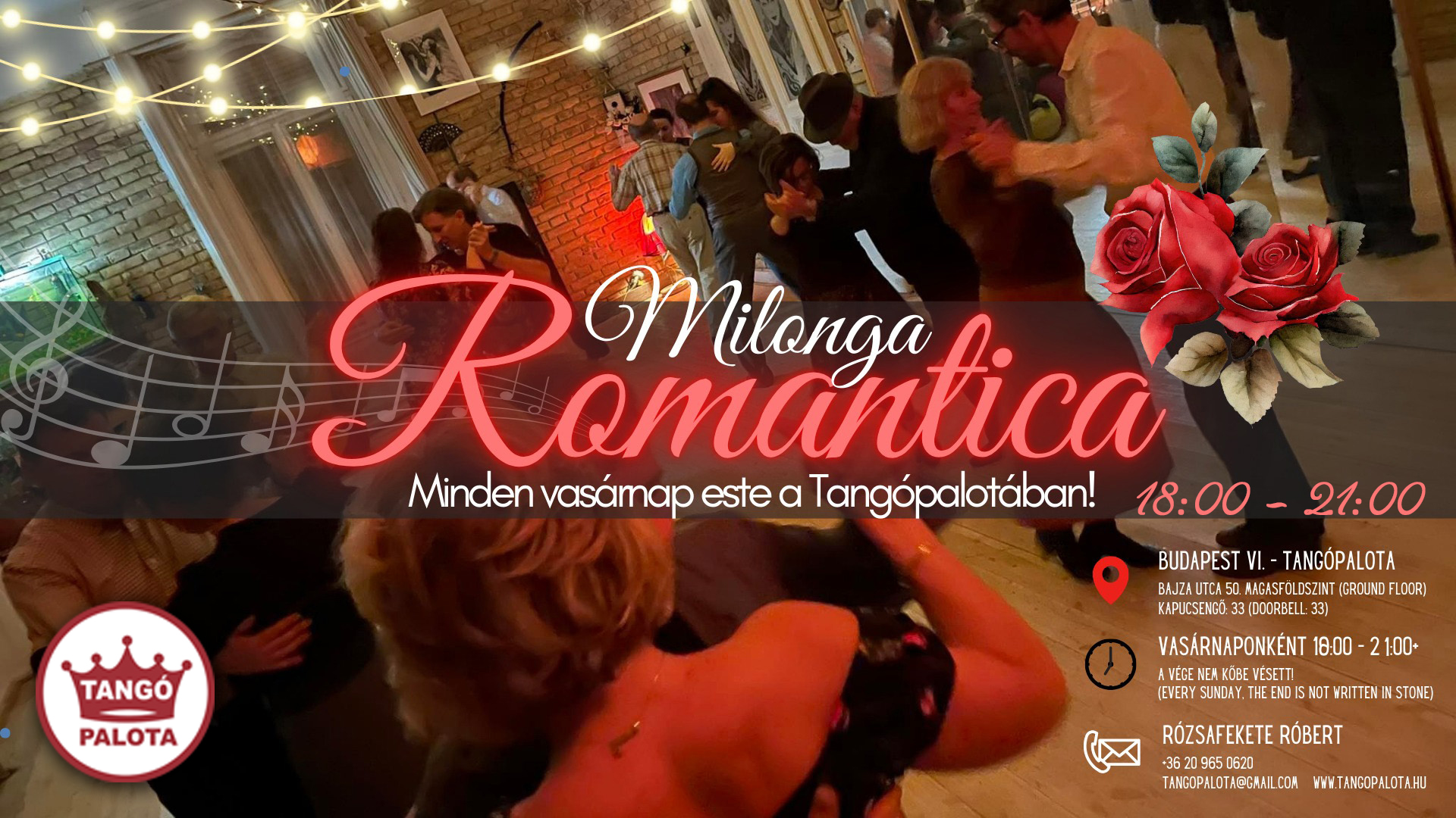 Milonga Romantica a Tangópalotában ❣️ 18.00-