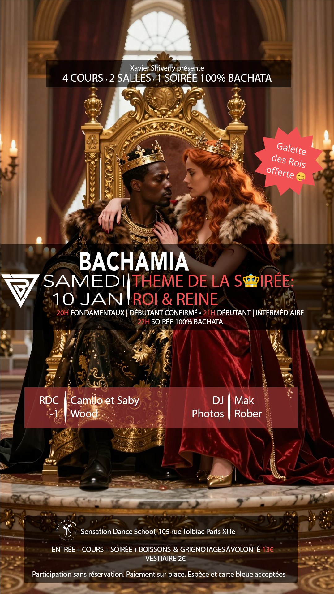 Bachamia Guider et suivre - galette des rois - Camilo et Saby - Wood - Rober 📸 - DJ Mak