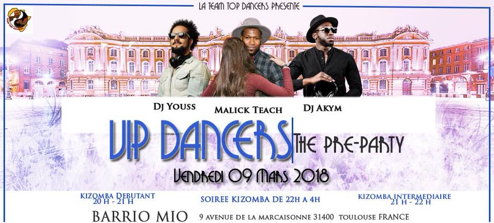 Pre-party VIP Dancers avec Dj Youss et Dj Akym