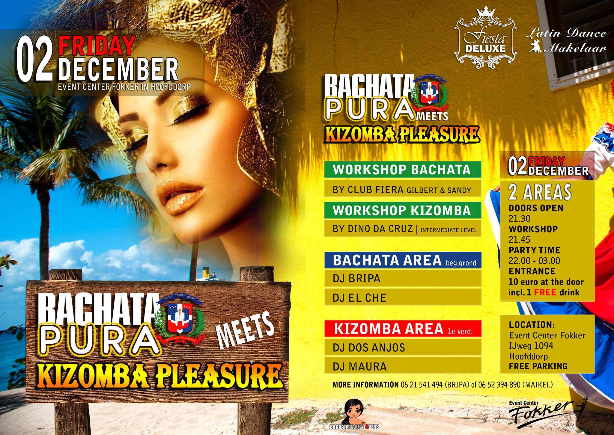 Bachata Pura meets Kizomba Pleasure (2 AREAS)