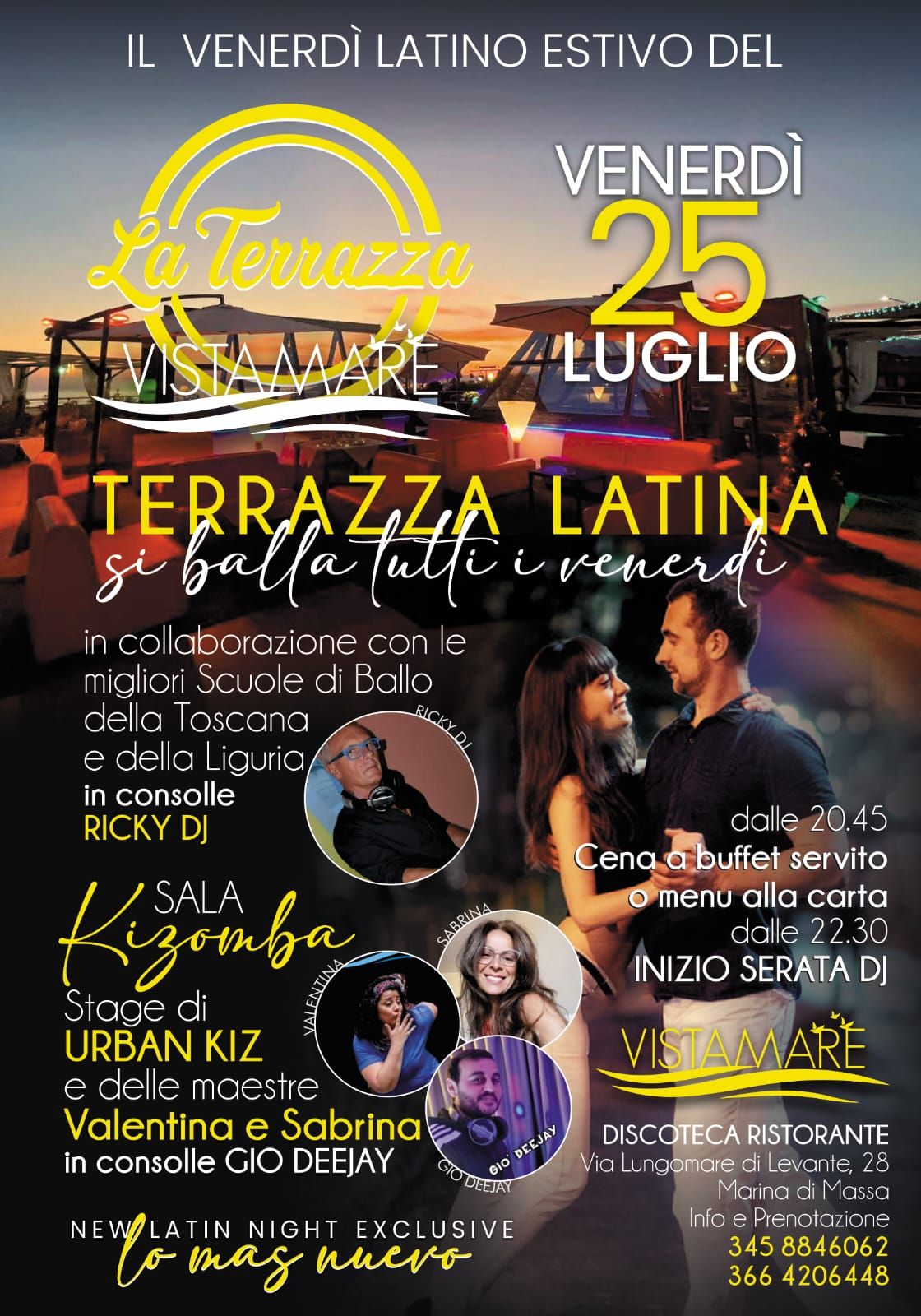 Vistamare Latin Night ⭐️ La Terrazza Latina ⭐️