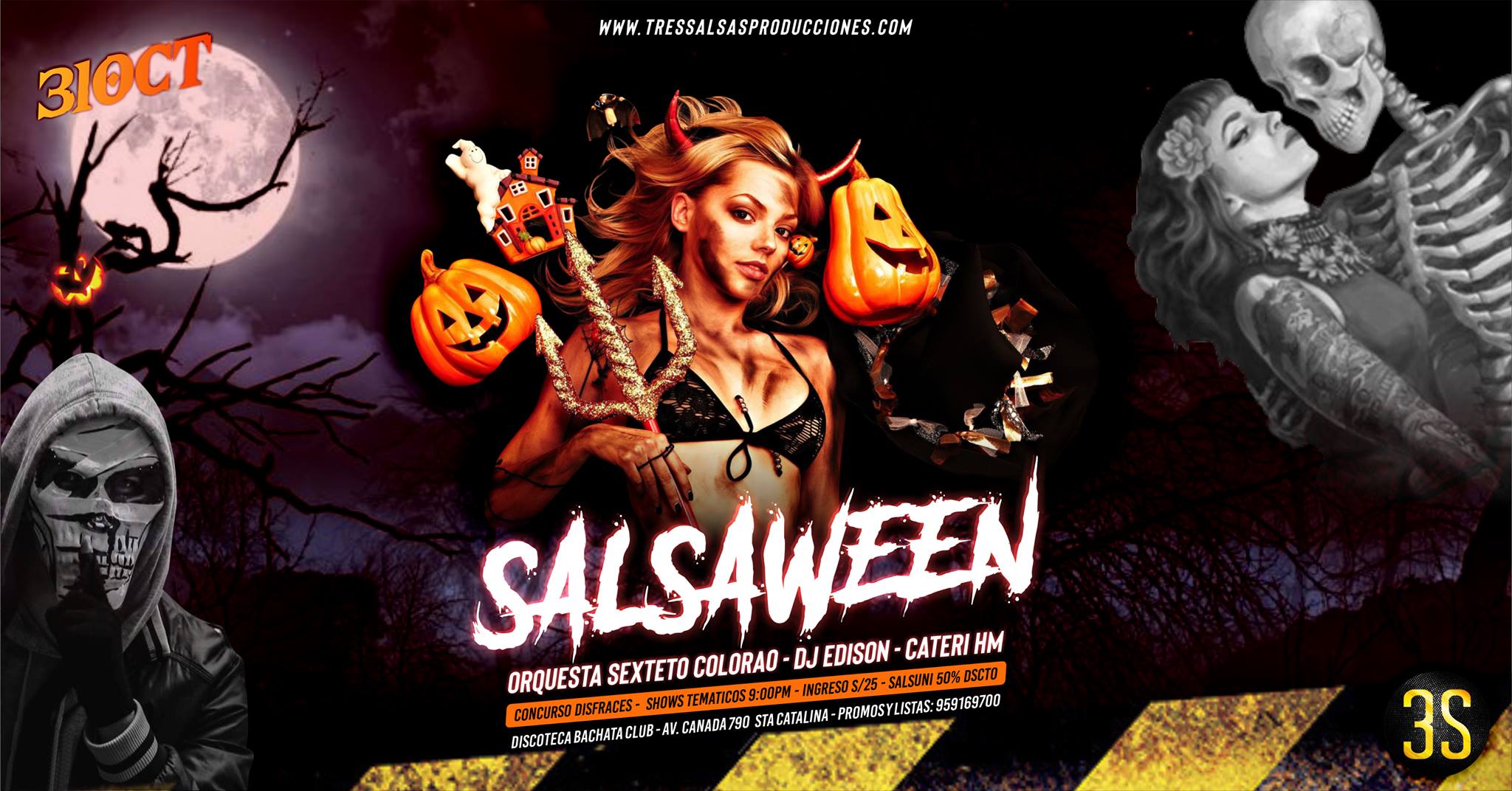 ¡SalsaWeen! Fiesta temática de Halloween 31OCT