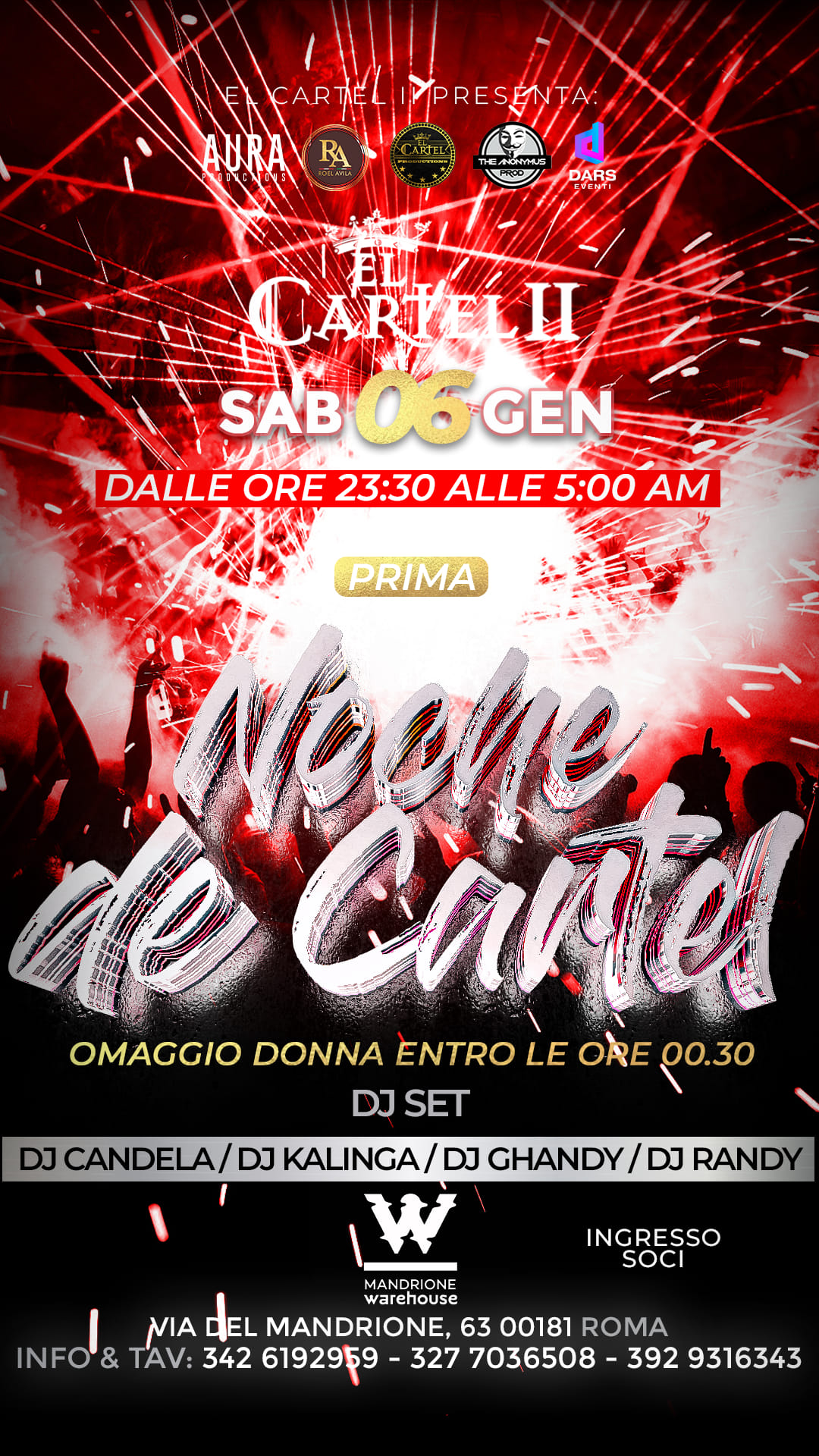 PRIMA NOCHE DE CARTEL