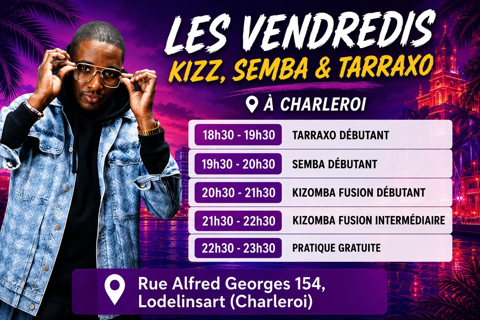 Les vendredis kizz, Semba et Tarraxo à Charleroi