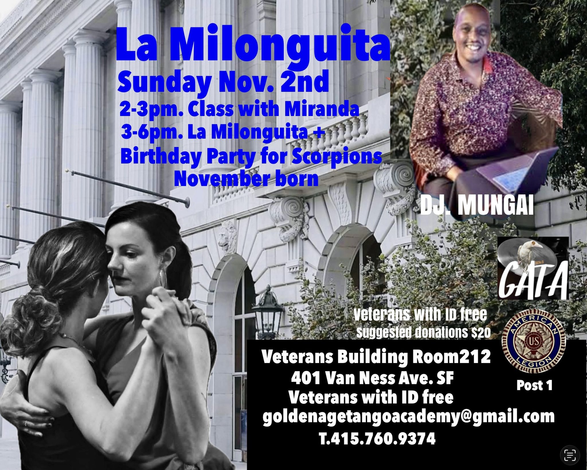 La Milonguita with Miranda. DJ. Mungai