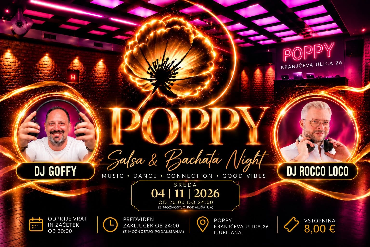 POPPY Salsa & Bachata Night