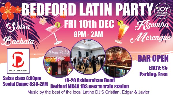 BEDFORD LATIN PARTY - Last One of the Year!