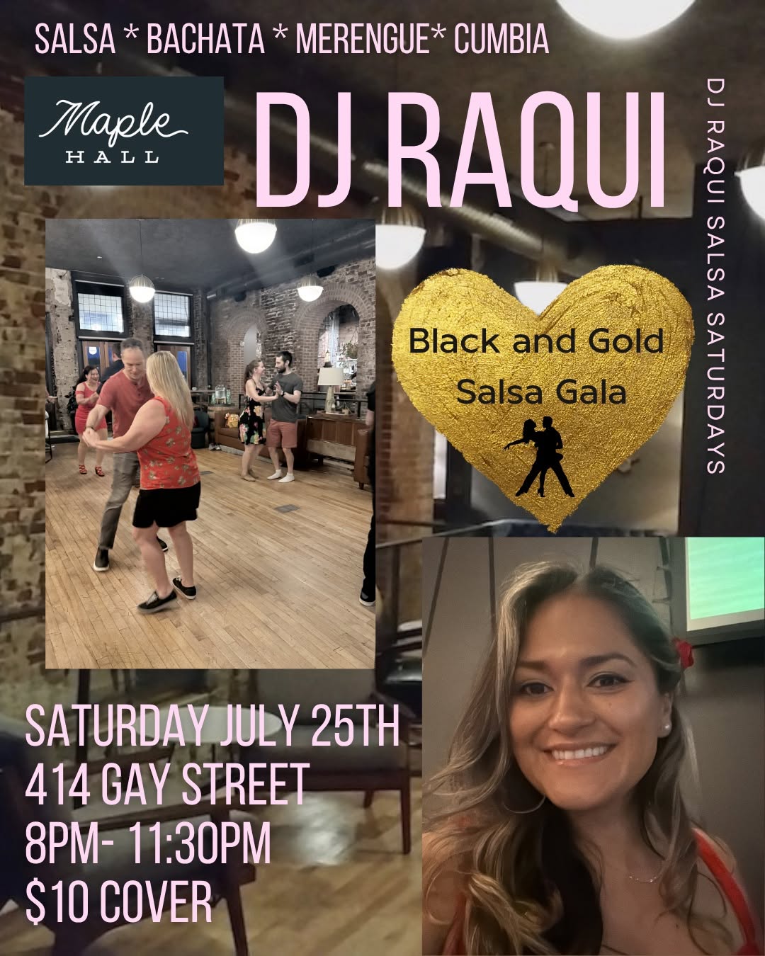 Gold and Black Gala Salsa Night