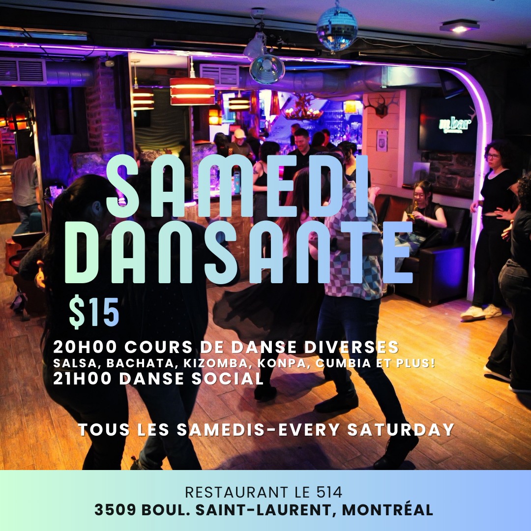 Samedi Dansante - Saturday Dance Night!