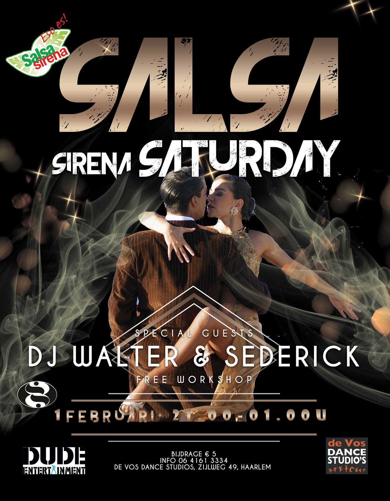 Salsa Sirena Saturday in Haarlem met DJ Walter!
