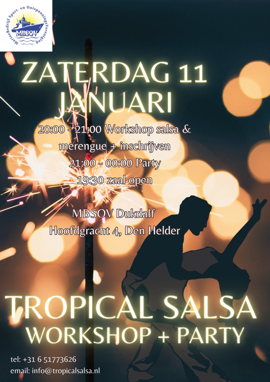 Workshop met inschrijven aansluitend Nieuwjaarsparty