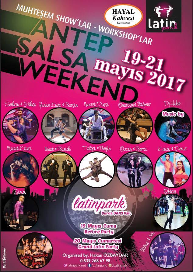 Antep Salsa Weekend Grand Latin Party 20 Mayıs Hayal Kahvesi