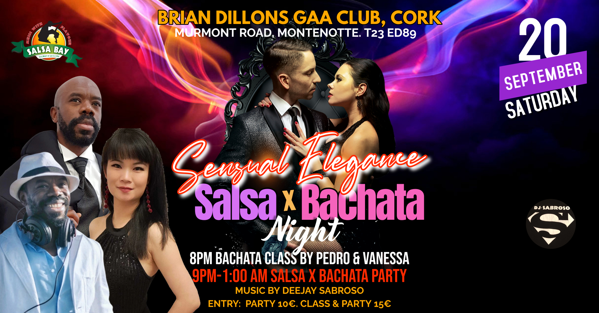 π₯ SALSA x BACHATA - SENSUAL ELEGANCE NIGHTπ₯- CORK CITY