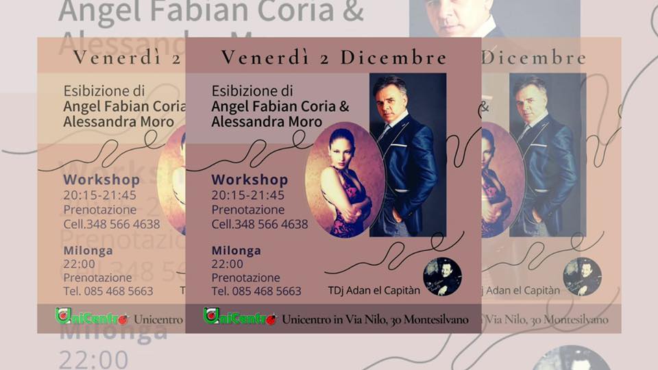 Workshop, milonga & show alla Milonga Unicentro