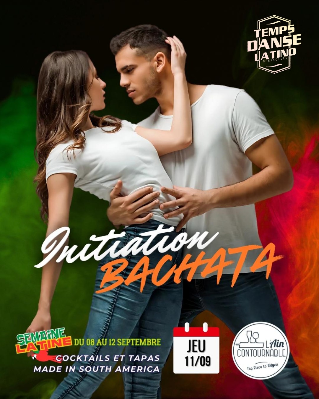 Initiation Bachata à L'aincontournable Jeudi 11 09
