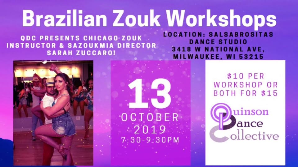 Zouk Dance Workshops with Sarah Zuccaro