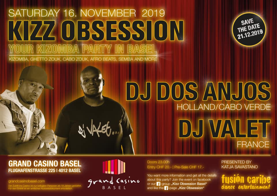 KIZZ OBSESSION NOVEMBER EDITION DJ VALET & DJ DOS ANJOS