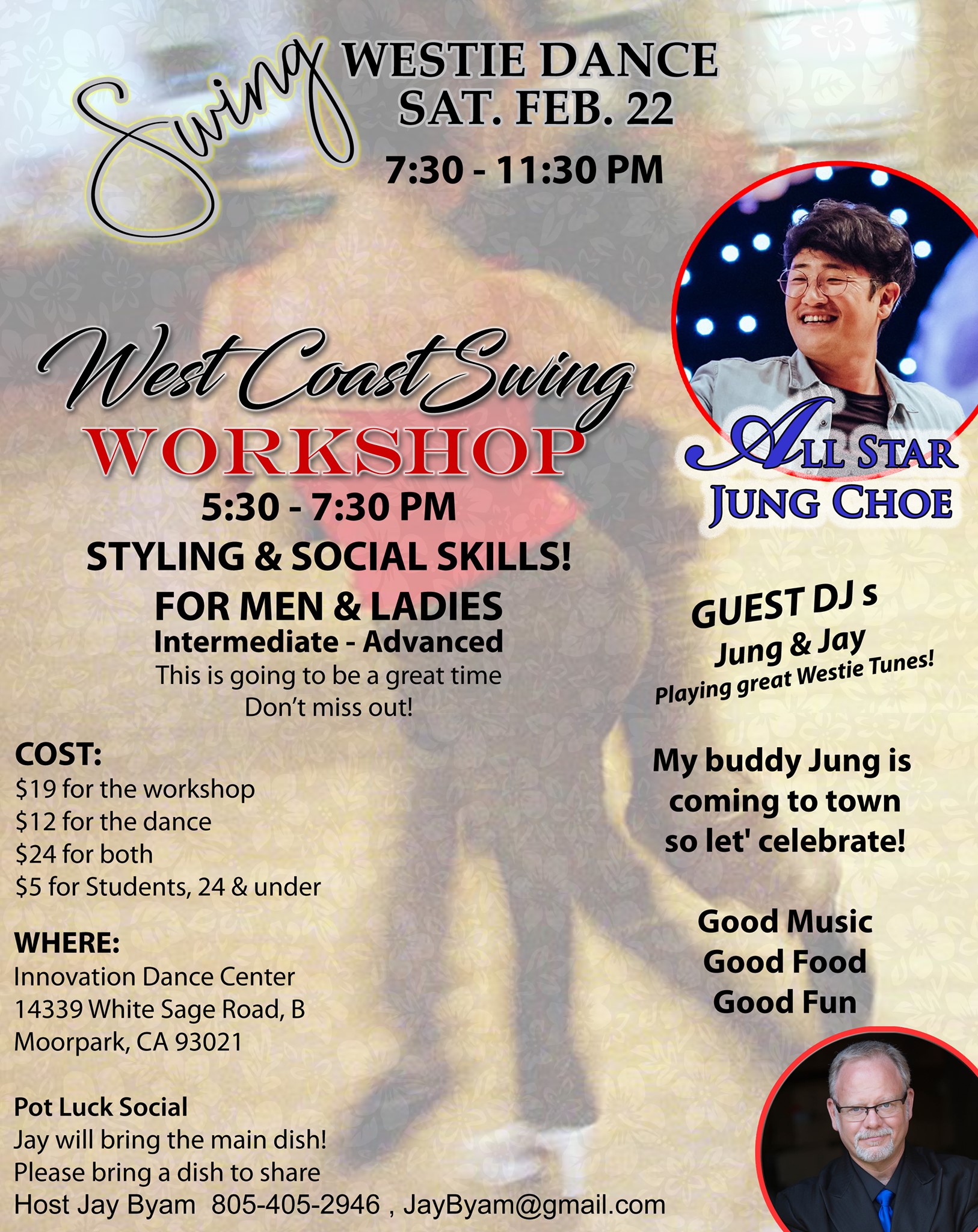 West Coast Swing Dance Workshop Jung Choe Feb 22