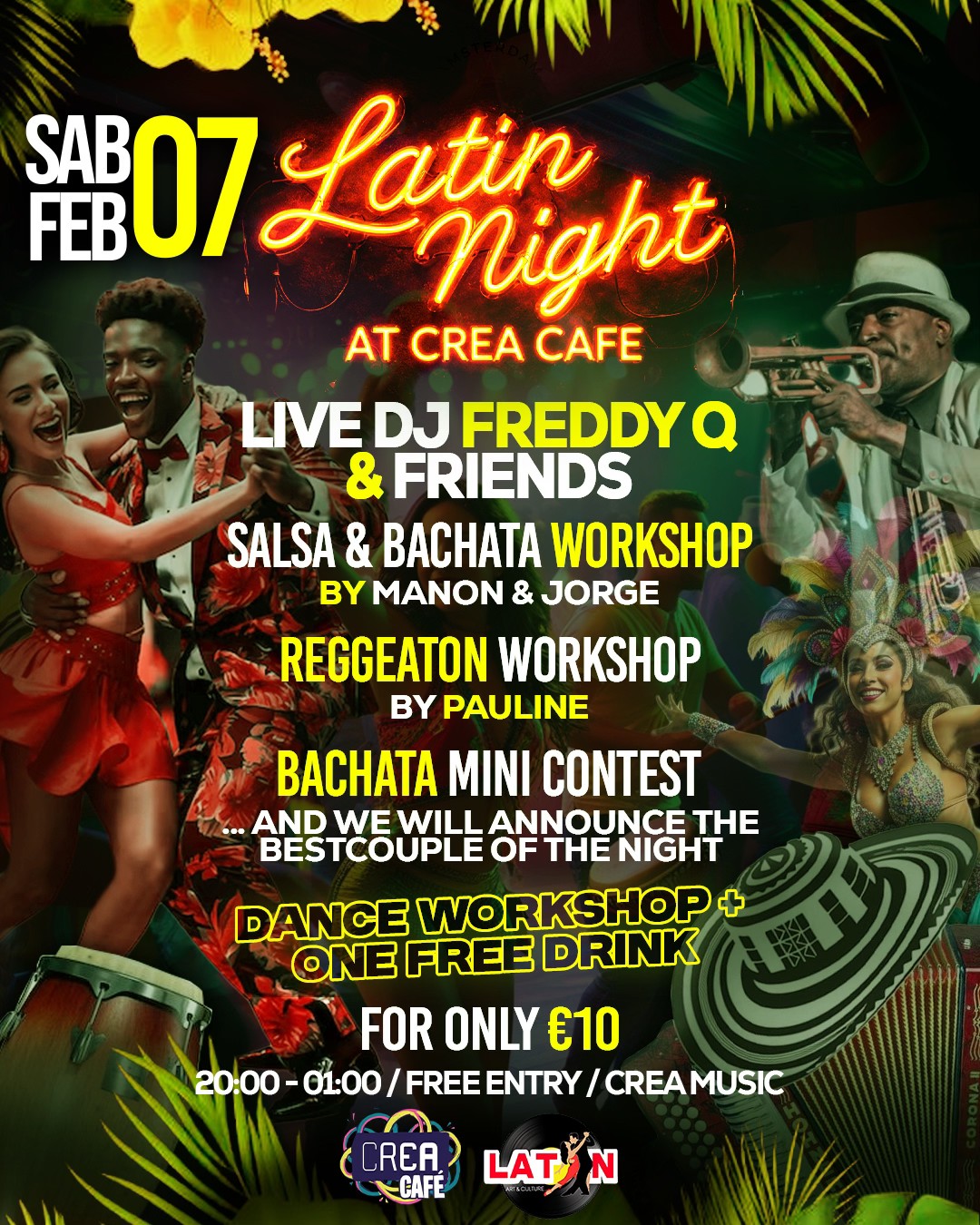 Latin Night at CREA CAFE