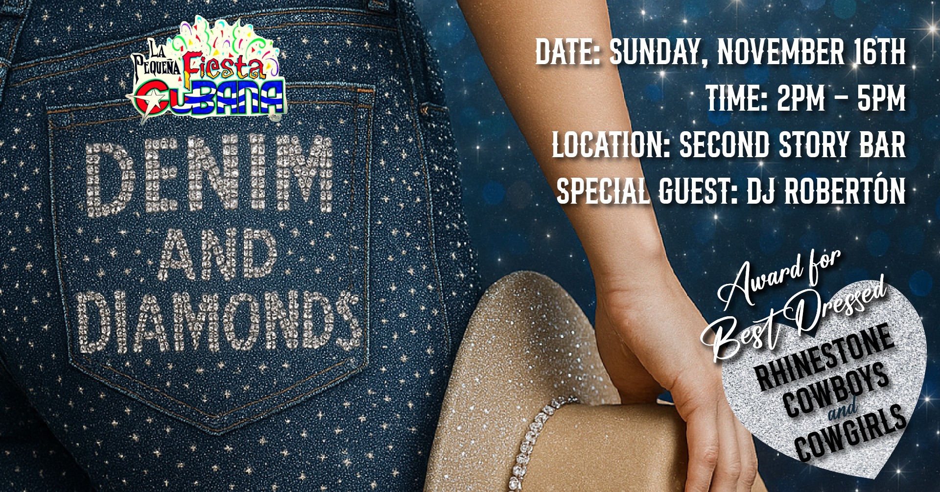 "Denims and Diamonds" Cuban Dance Party