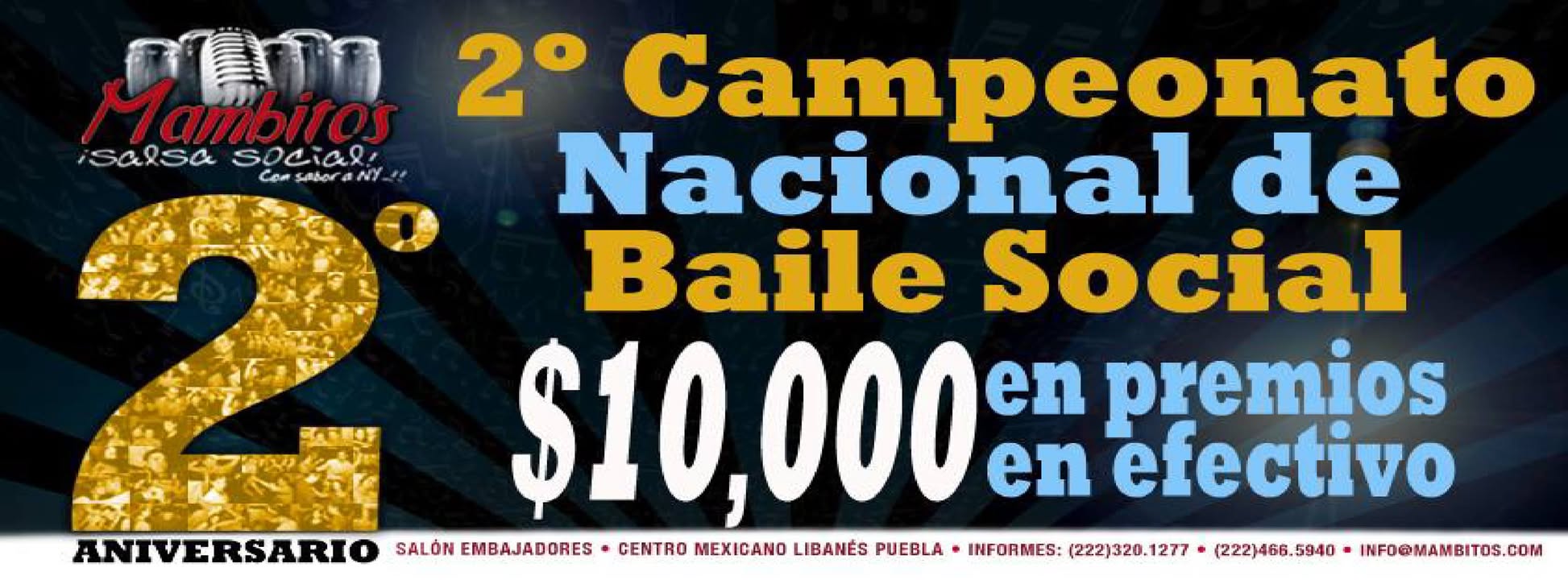 Noche de Gala - Campeonato de baile social Mambito´s Salsa Social 2º Aniversario
