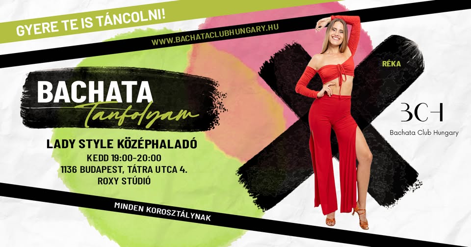 Középhaladó Bachata Lady Stlye Tanfolyam