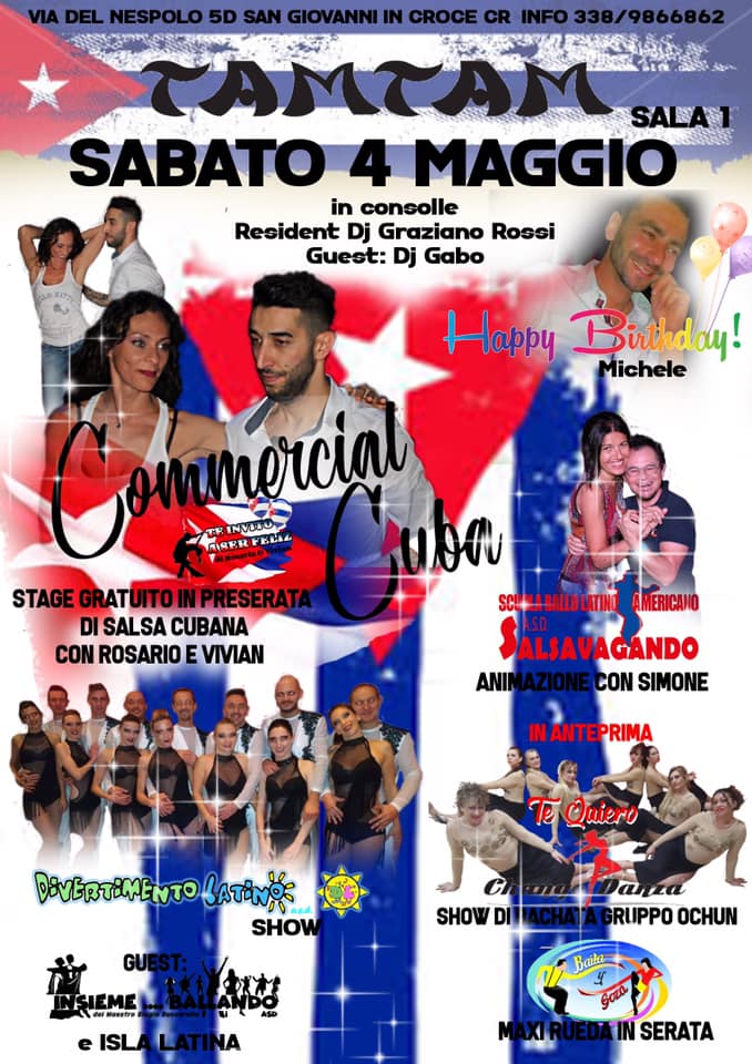 Commercial Cuba Sabato 4 Maggio