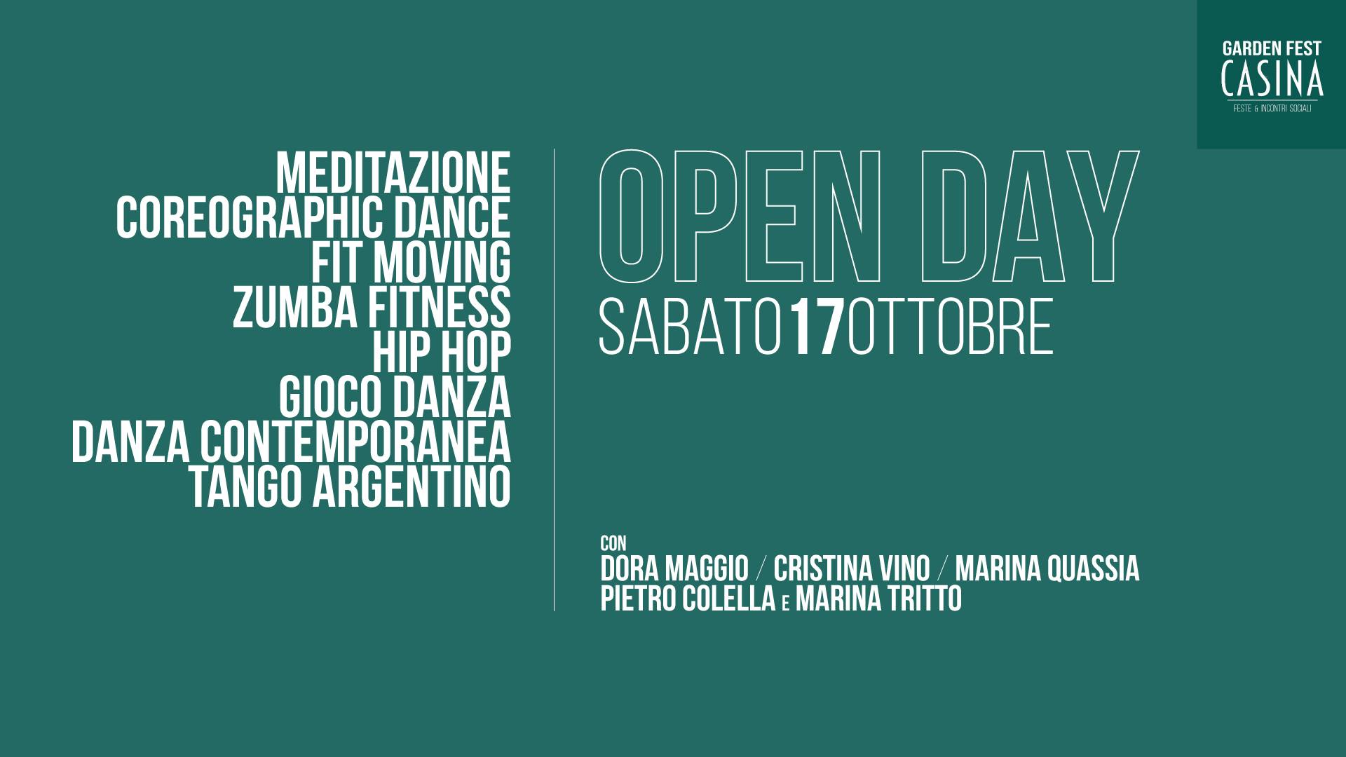 OPEN DAY Casina Garden Fest