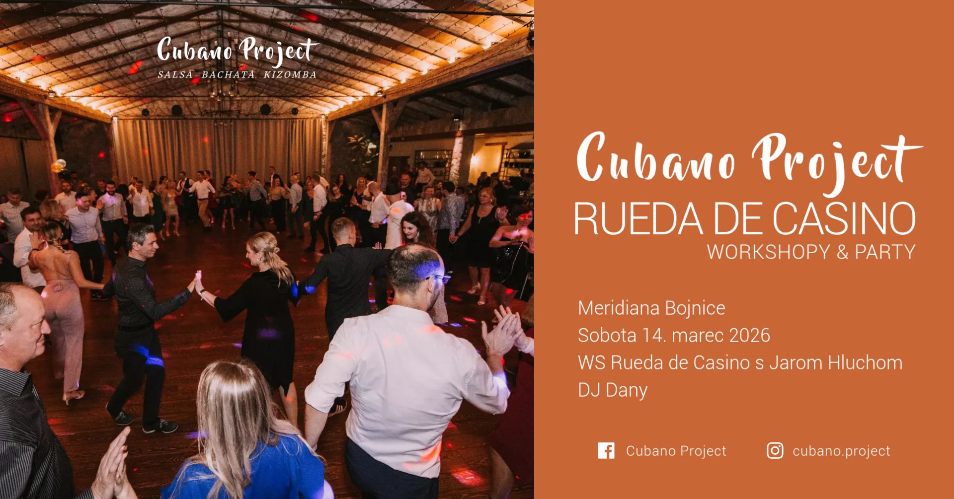 Cubano Project párty a workshopy 🧡