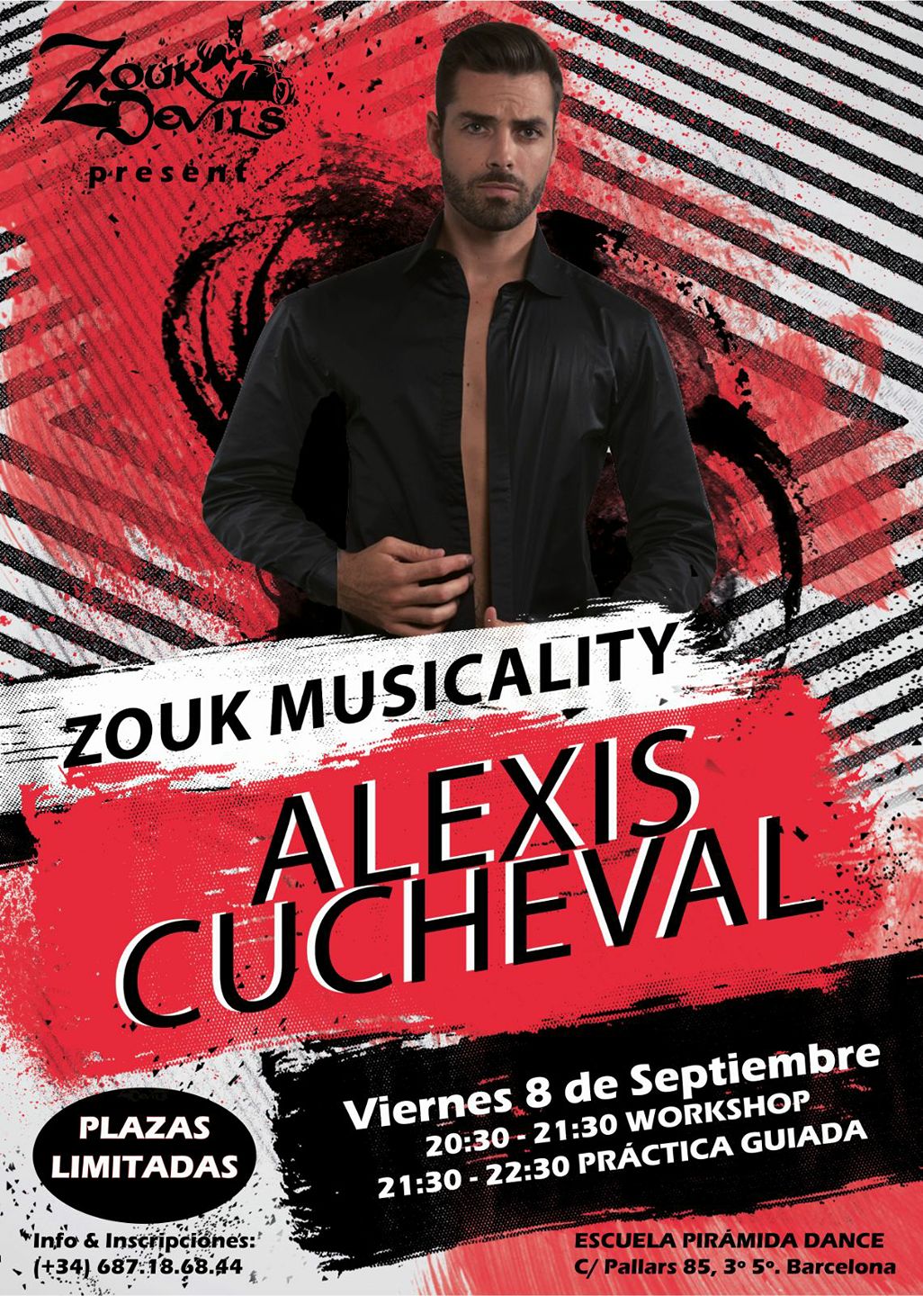 Musicalidad en el Zouk + práctica guiada con Alexis Cucheval