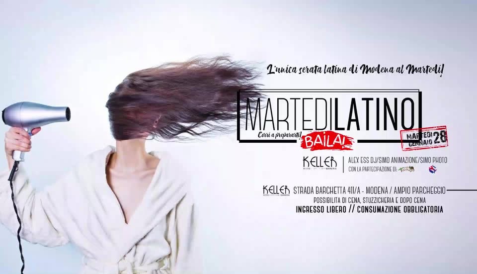 28 1 Martedì Latino al Keller Ristorante & Birreria Modena