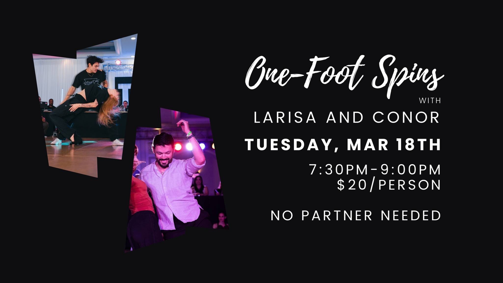 One-Foot Spins Workshop with Larisa and Conor - March 18th