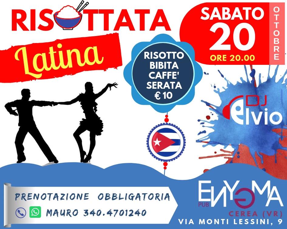 RISOTTATA LATINA all’ENYGMA