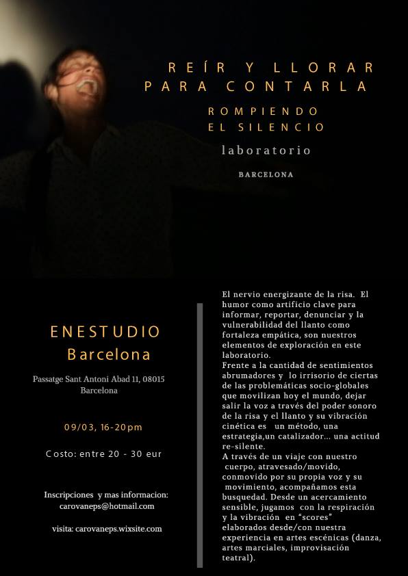 REIR Y LlORAR para Contarla -Barcelona- Rompiendo El Silencio
