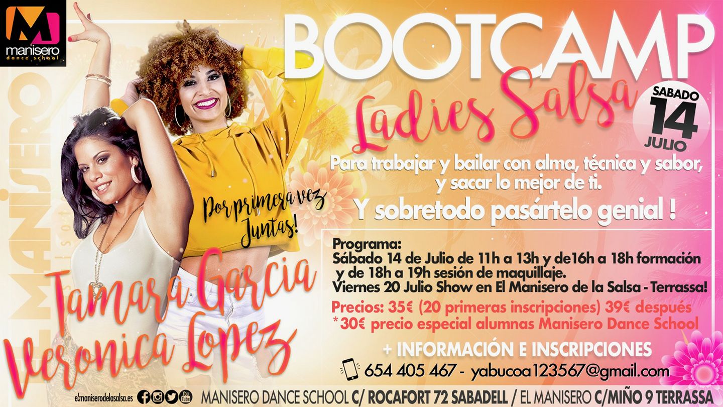 BOOT CAMP LADIES SALSA TAMARA Y VERONICA EN MANISERO