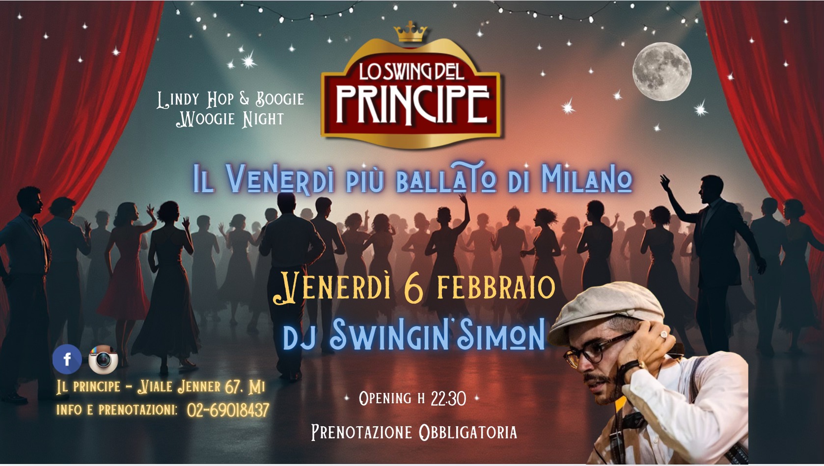Lo Swing del Principe - Lindy Hop & Boogie Woogie NIght - Dj Swingin'Simon