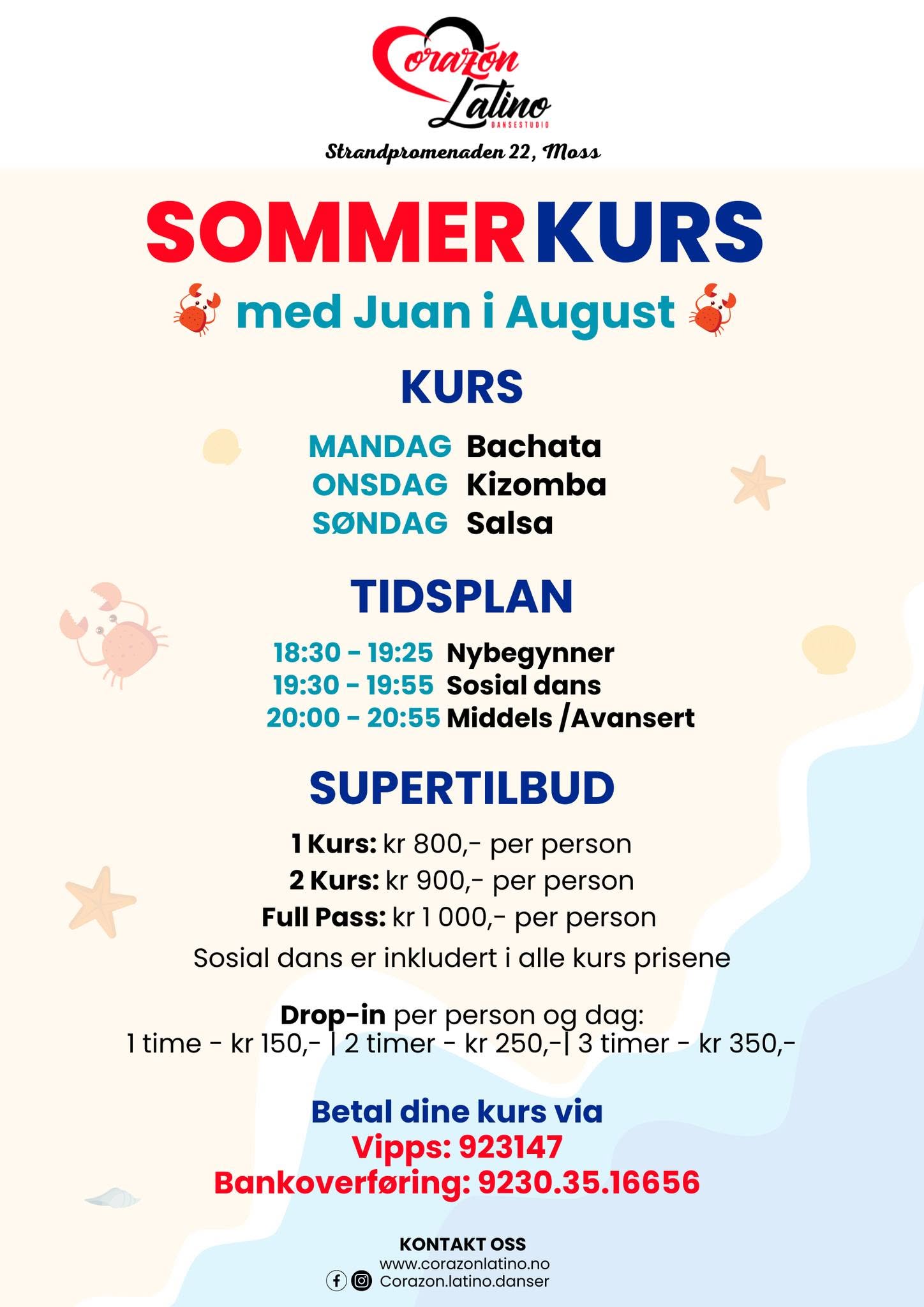 Sommerkurs med Juan i August