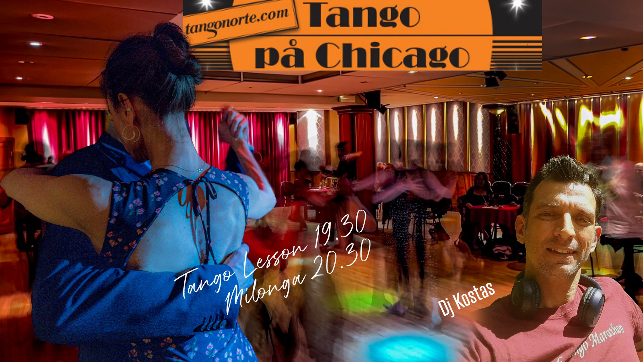 Milonga at Chicago DJ Kostas Drop-in Tango Lesson with Tango Academy Stockholm