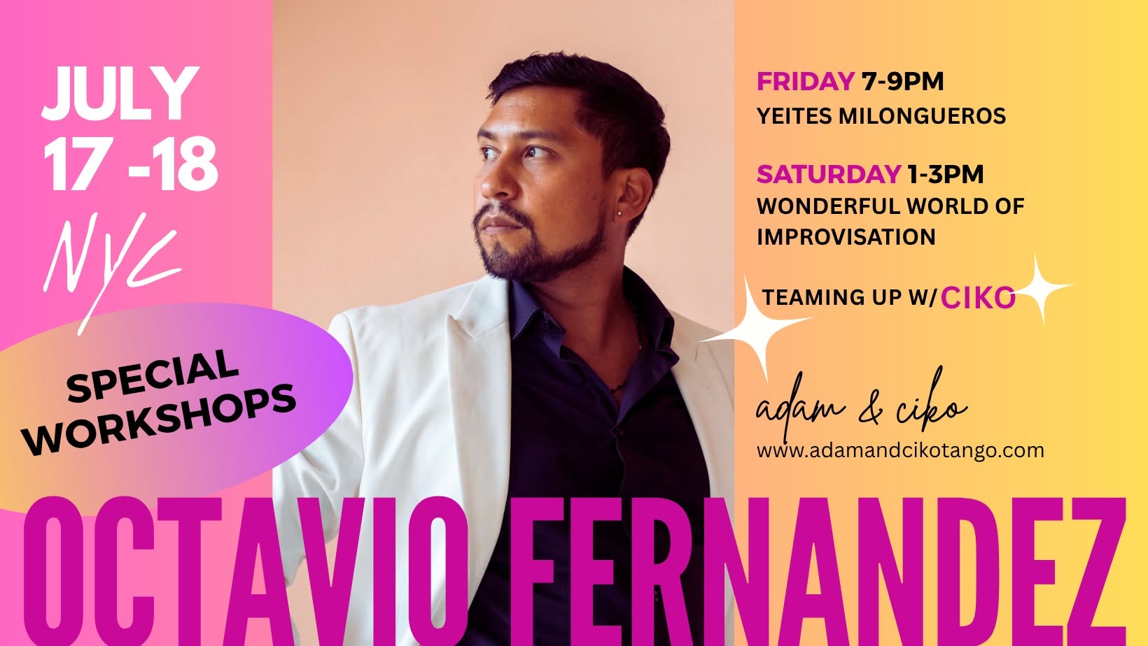 OCTAVIO Fernandez Workshops in NYC