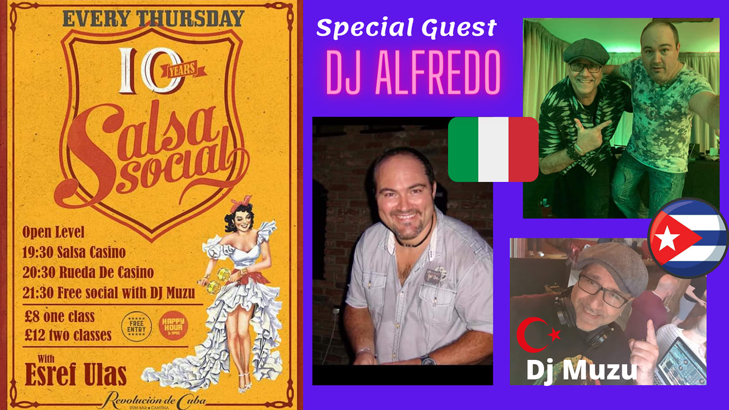 Dance Classes & Salsa Social: Special Guest DJ Alfredo Mese