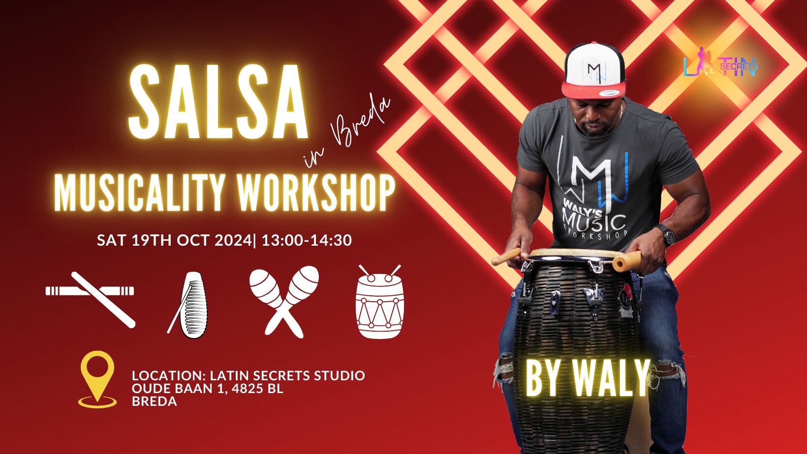Salsa Musicality Workshop by Waly in Breda