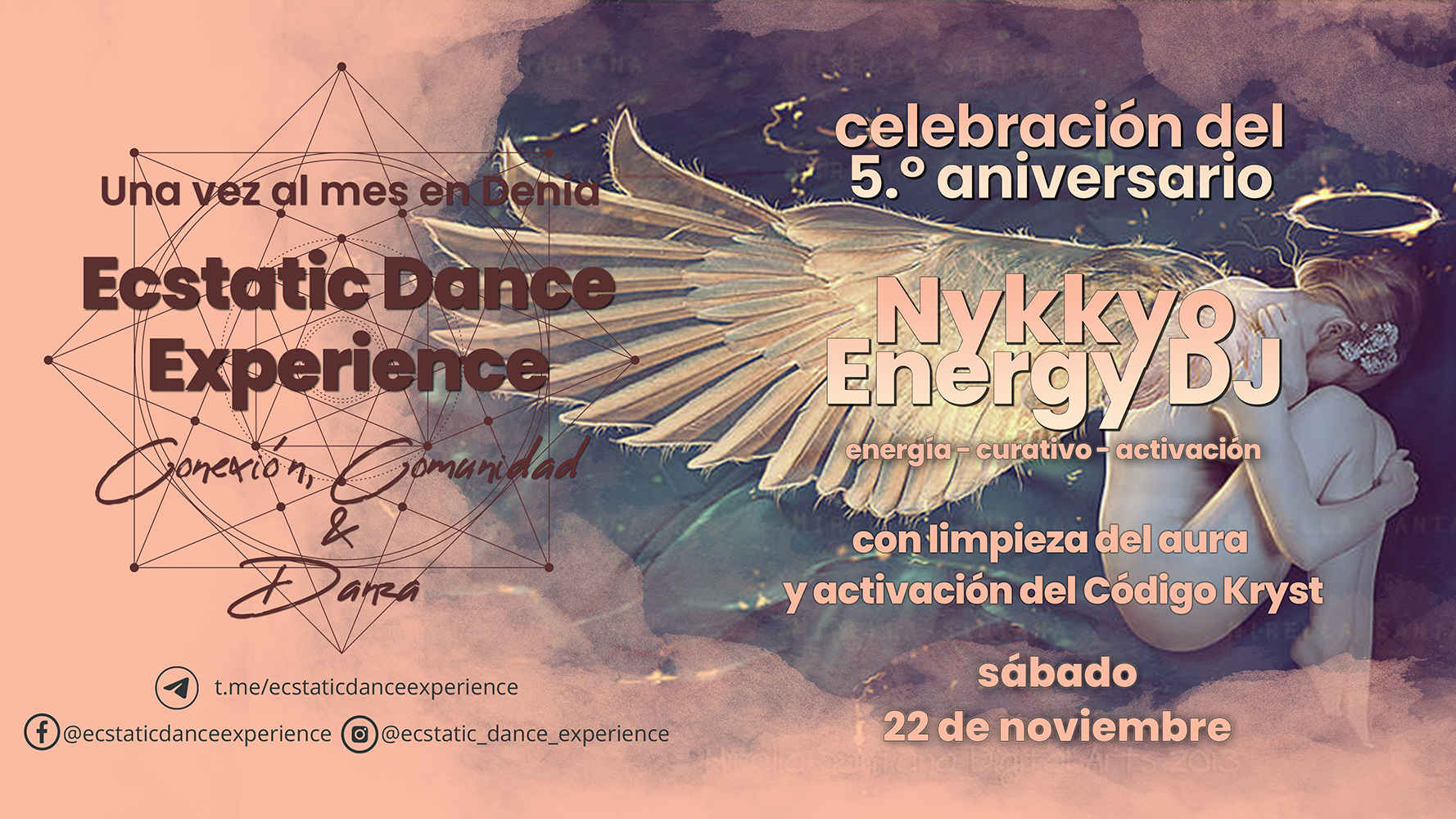 💘ECSTATIC DANCE EXPERIENCE 💘 5⁰ ANIVERSARIO🎂💝 Nykkyo Energy DJ