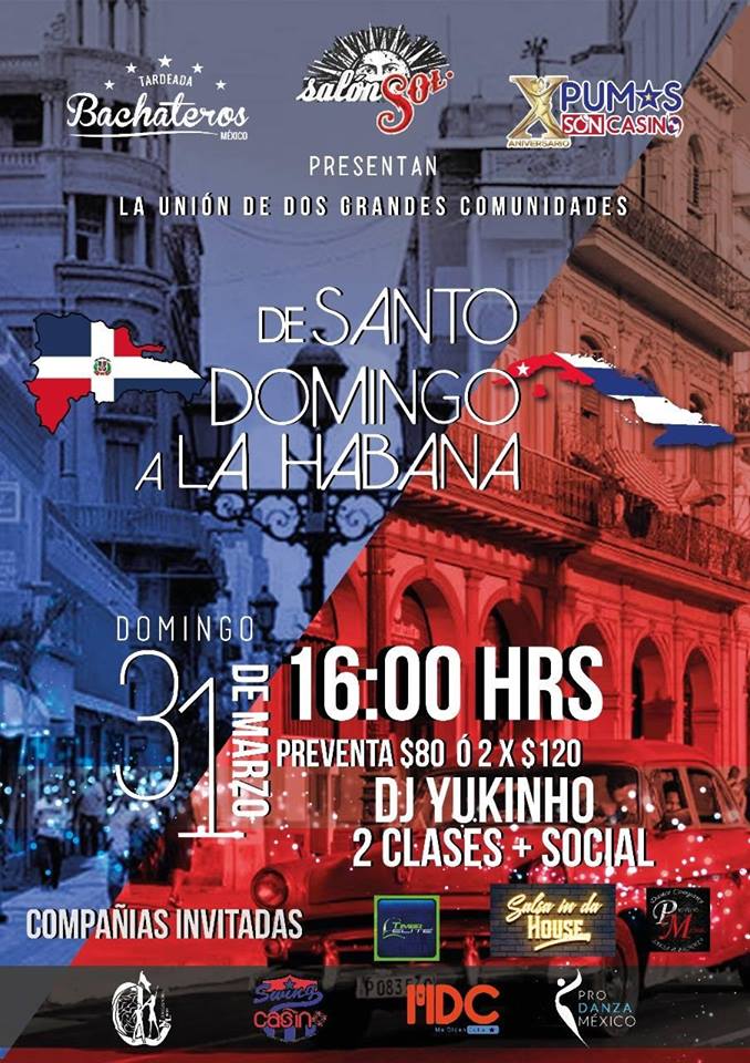 Santo Domingo a La Habana Domingo 31 de Marzo