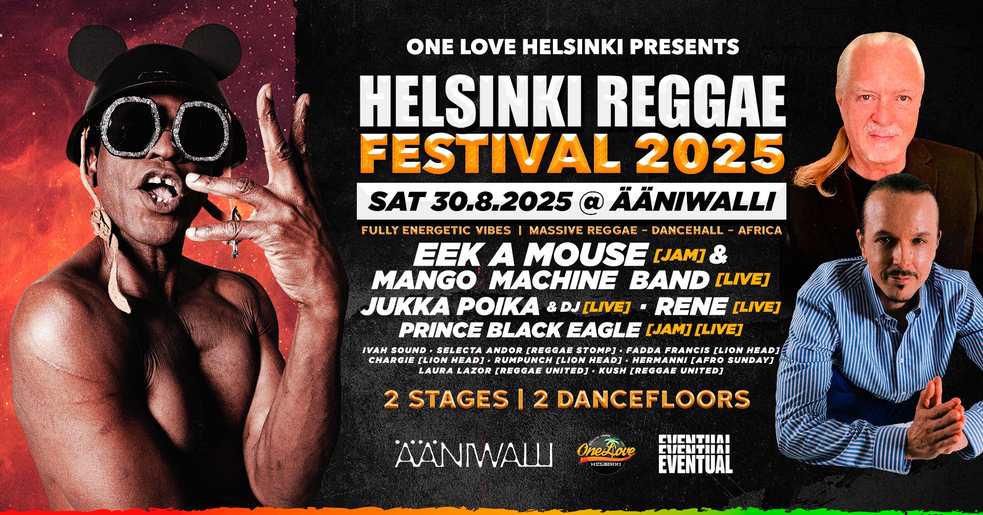 HELSINKI REGGAE FESTIVAL SAT 30.8.2025 @ ÄÄNIWALLI