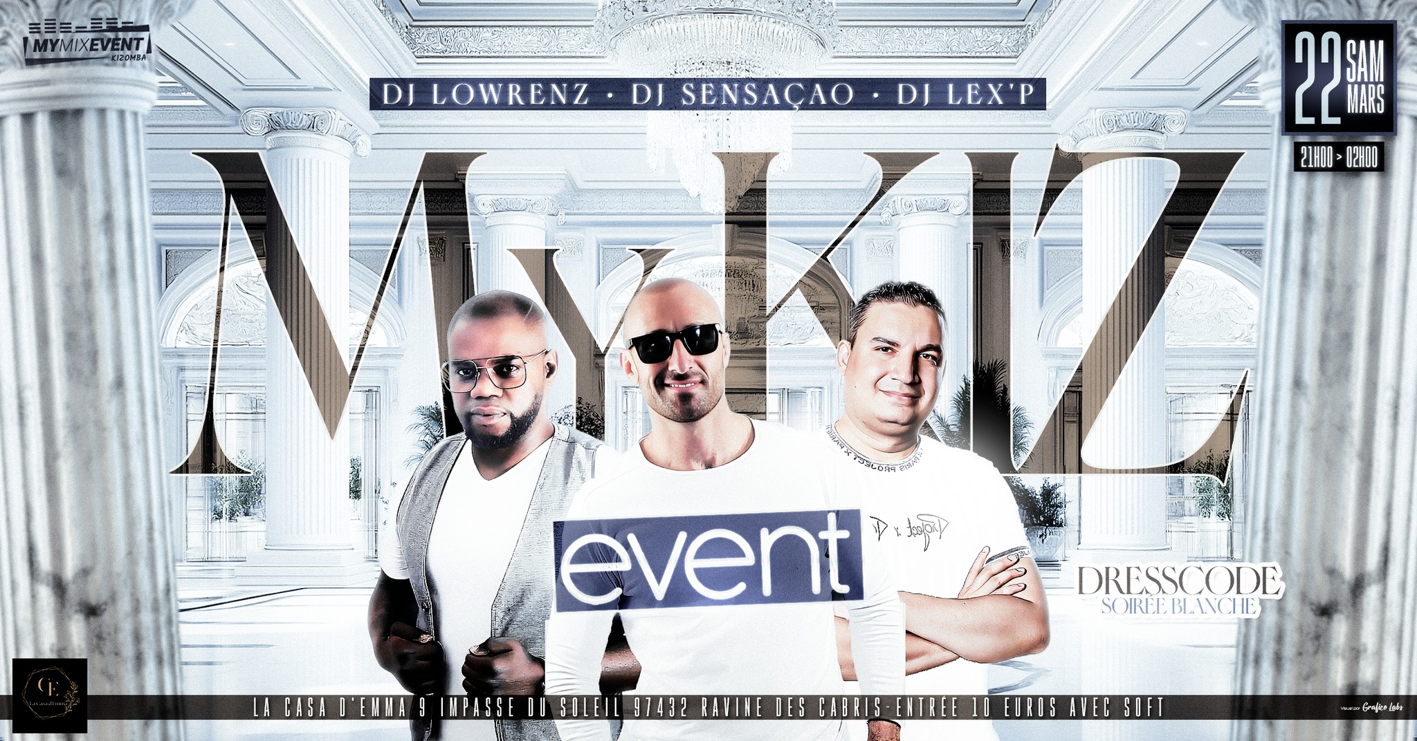 💥💥MYKIZ EVENT✨️✨️ SAMEDI 22 MARS À LA CASA D'EMMA🔥🔥