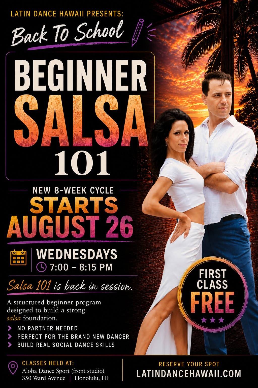 BEGINNER SALSA 101 w Latin Dance Hawaii