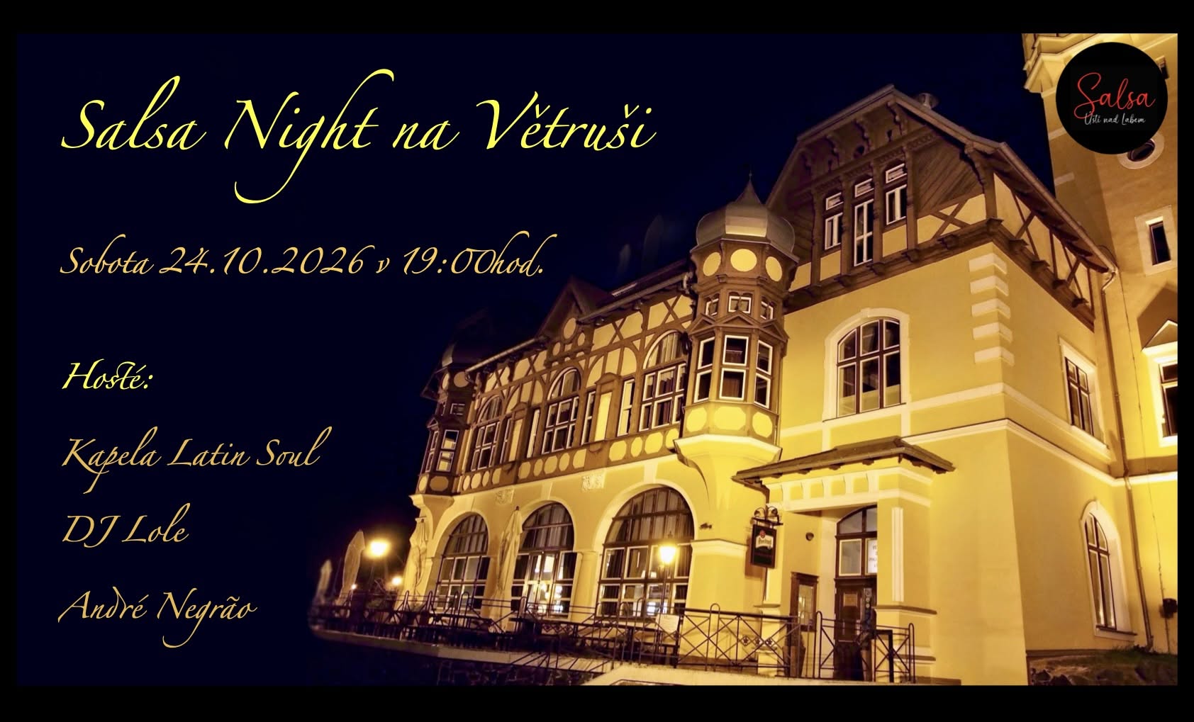 Velká Salsa Night na Větruši - nutná registrace